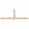 Ekena Millwork Eugene Rough Sawn Timber Gable Bracket, Douglas Fir, 72"W x 36"H x 2"D x 4"F, 12/12 Pitch GBW072X36X0204EUG00RDF - alternate 2